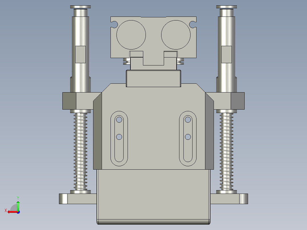 抓料组件后视图