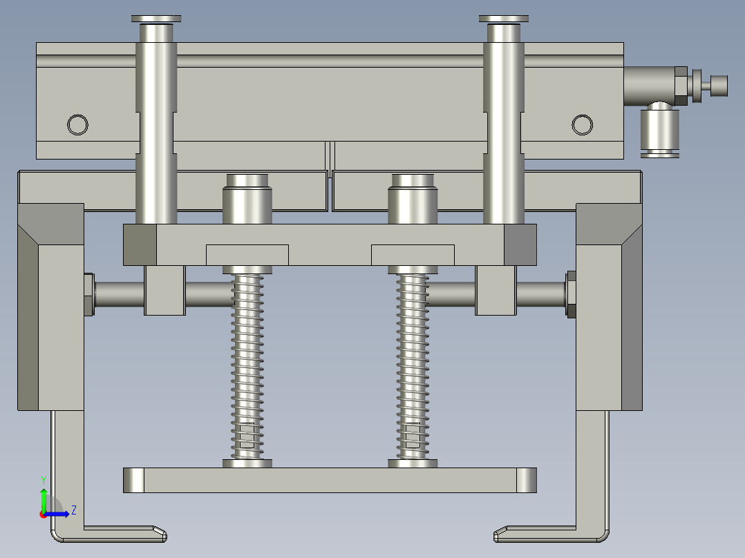 抓料组件左视图
