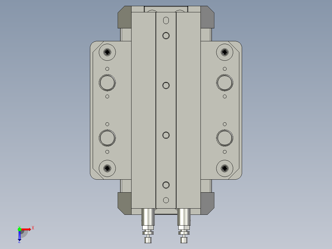 抓料组件俯视图