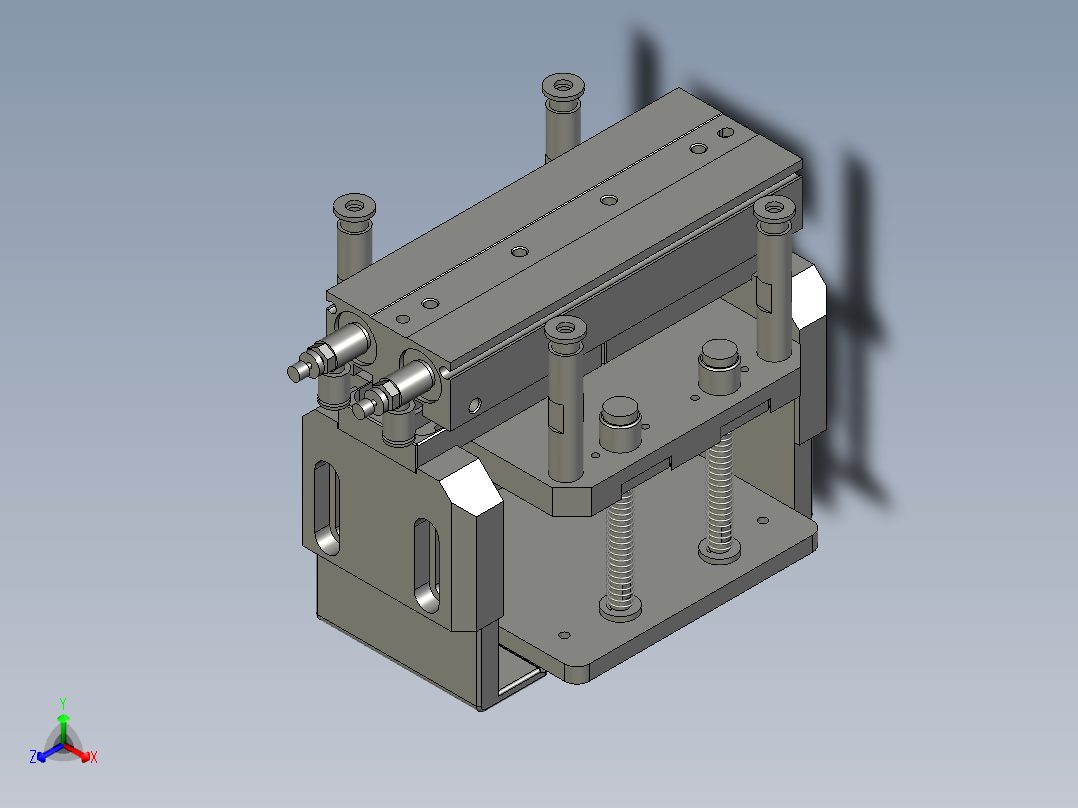 抓料组件正等轴测图