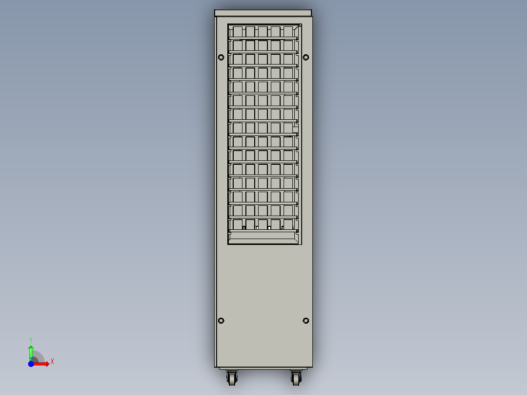 电源上支架料车1前视图