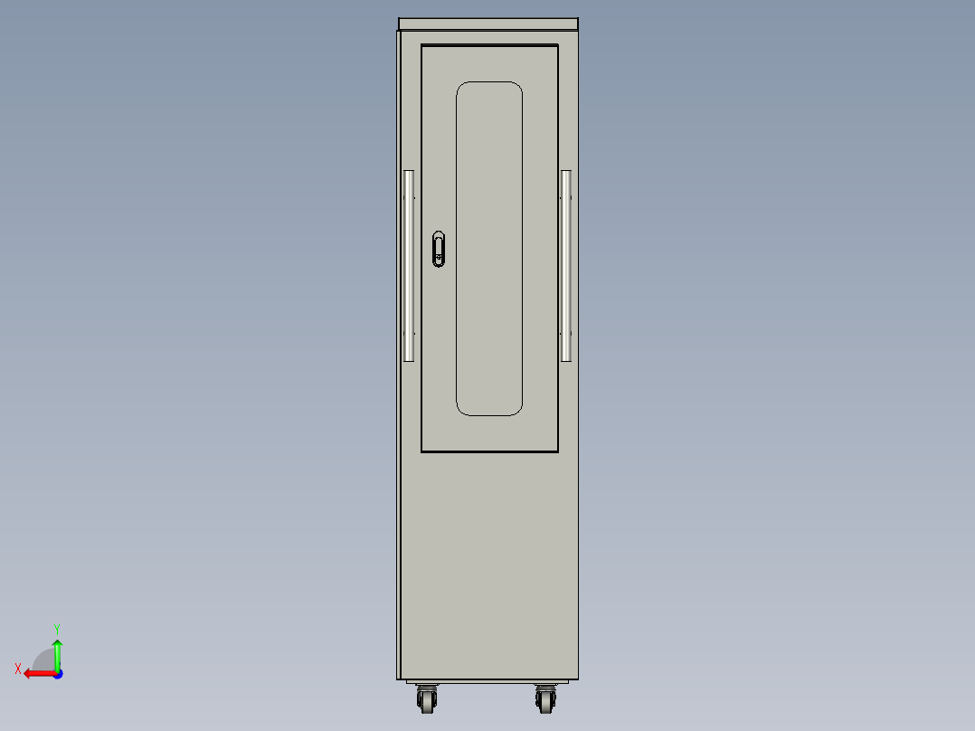 电源上支架料车1后视图