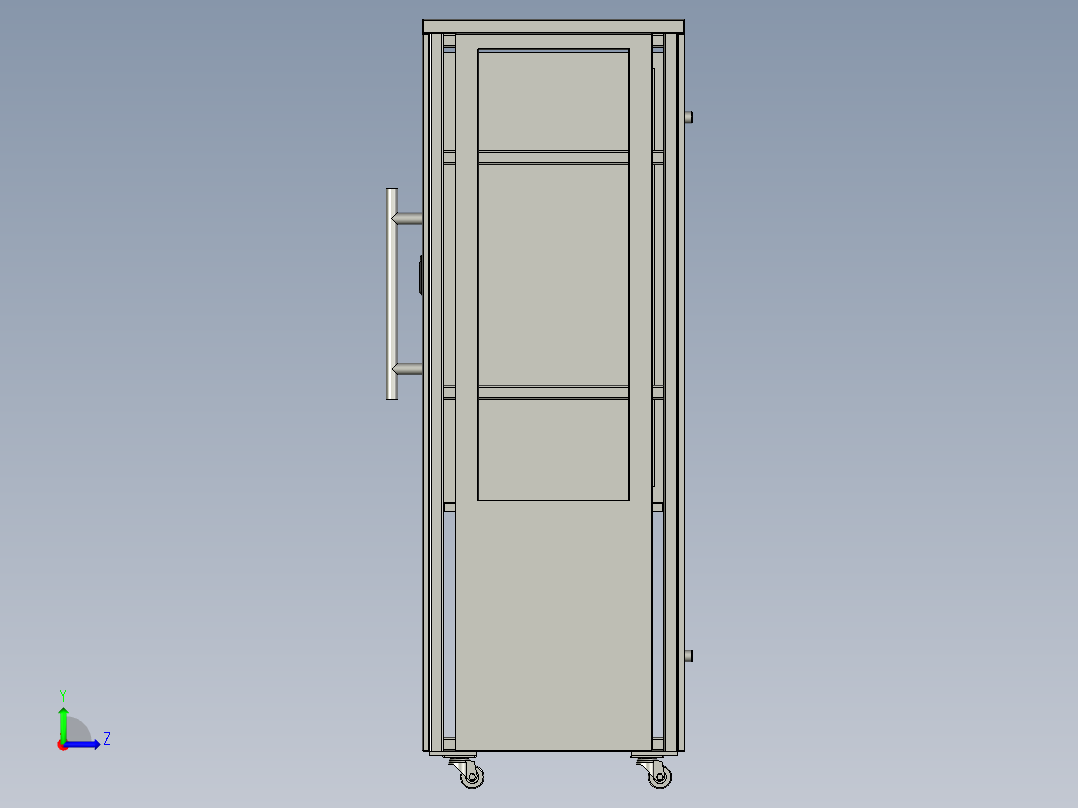 电源上支架料车1左视图
