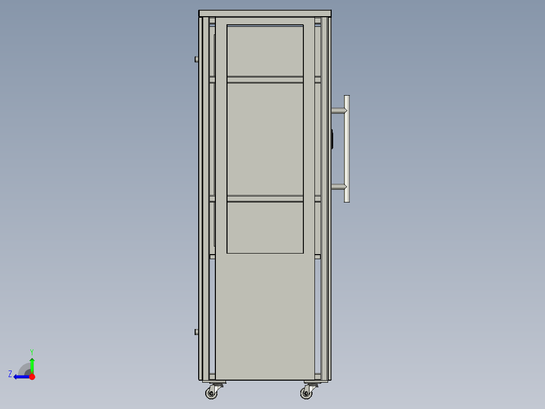 电源上支架料车1右视图