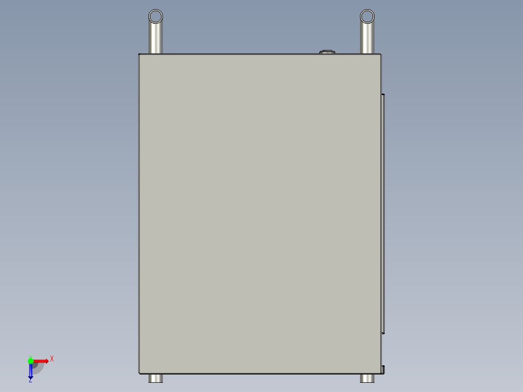 电源上支架料车1俯视图