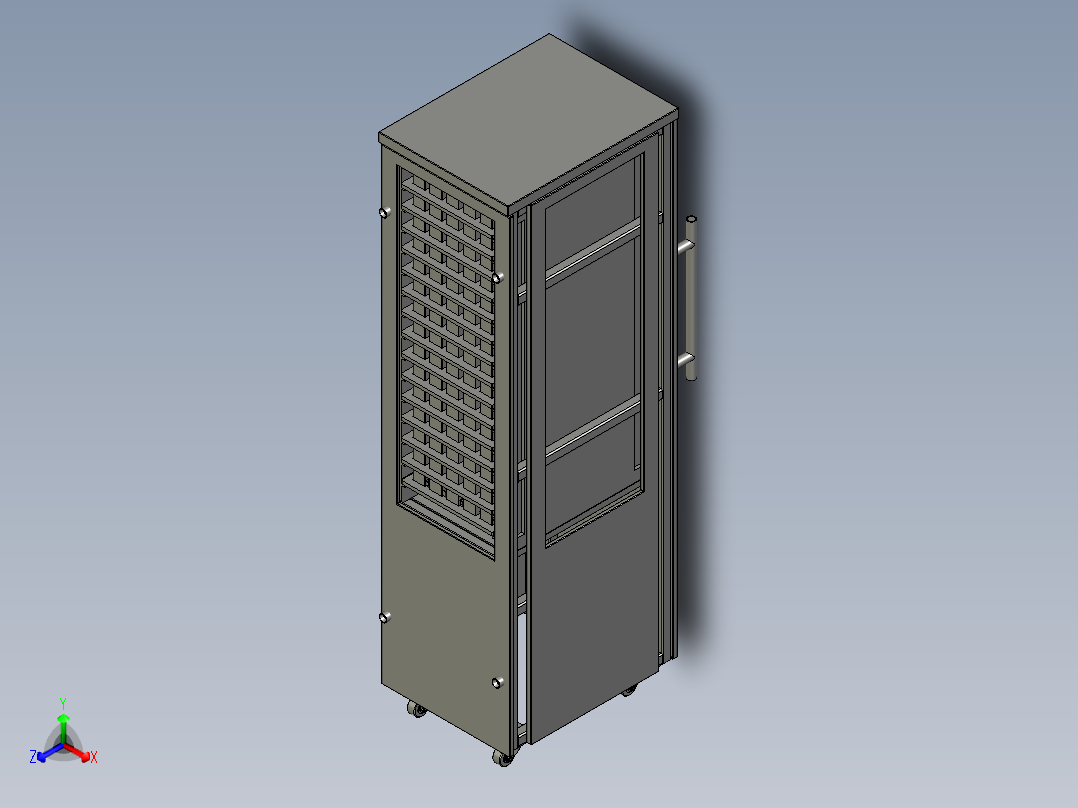 电源上支架料车1正等轴测图