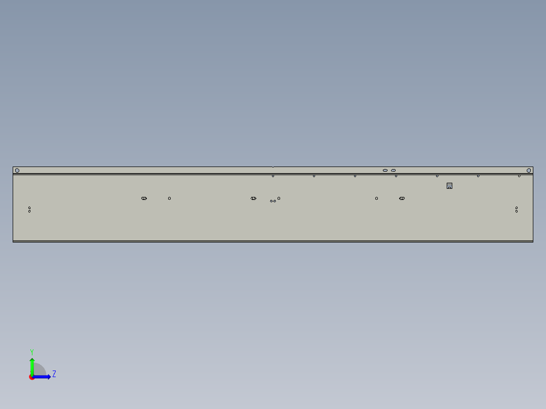 新型电梯层门门锁左视图