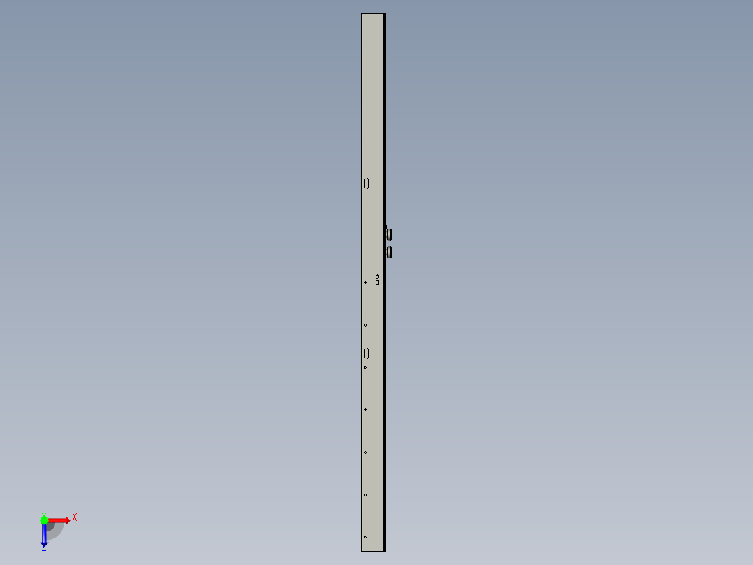 新型电梯层门门锁俯视图