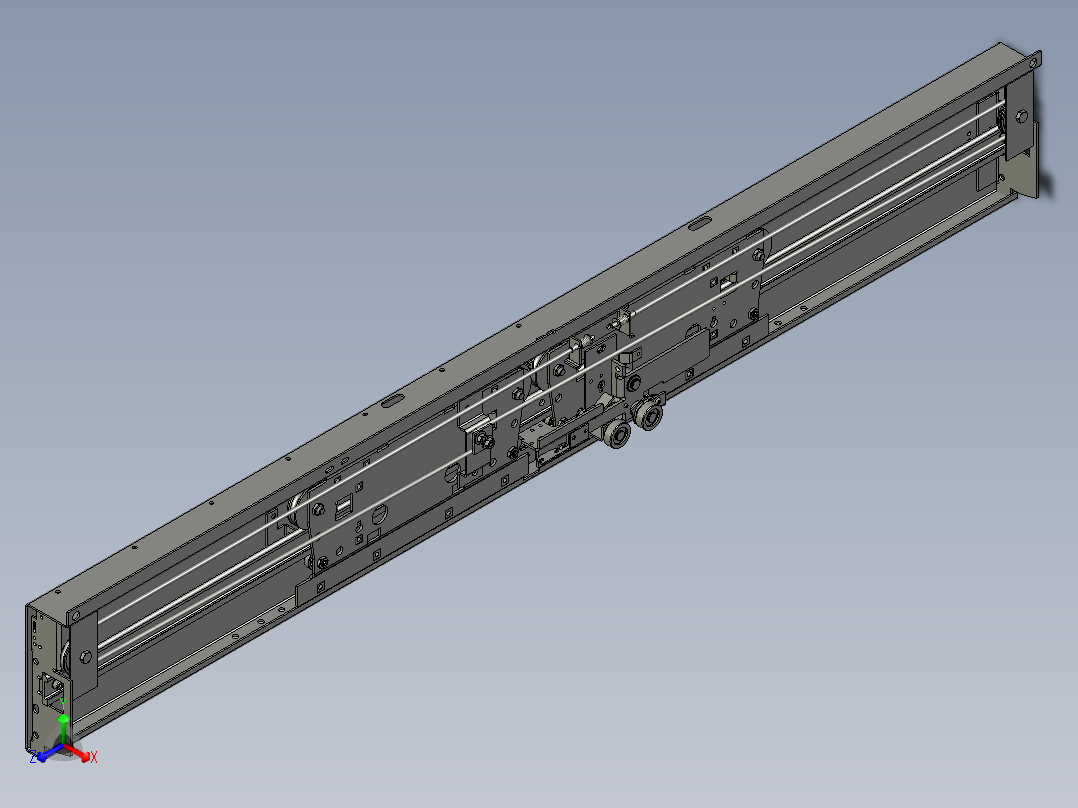新型电梯层门门锁正等轴测图