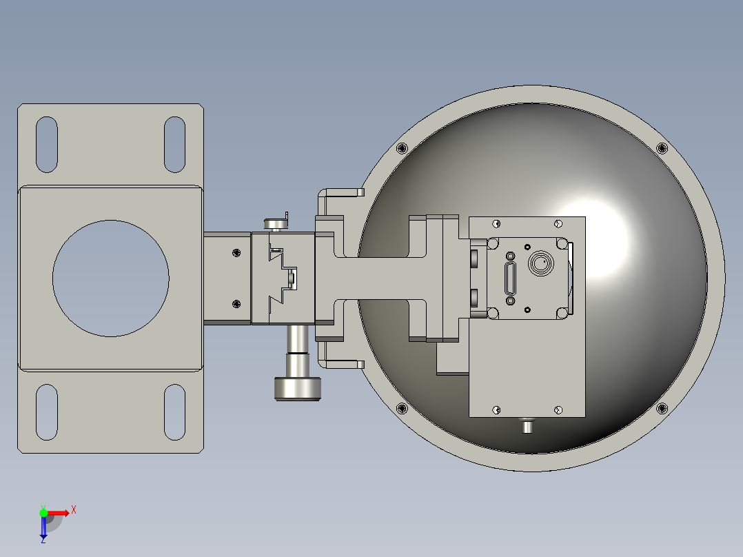 1300外圆检测组件-LXYC-BOSS俯视图
