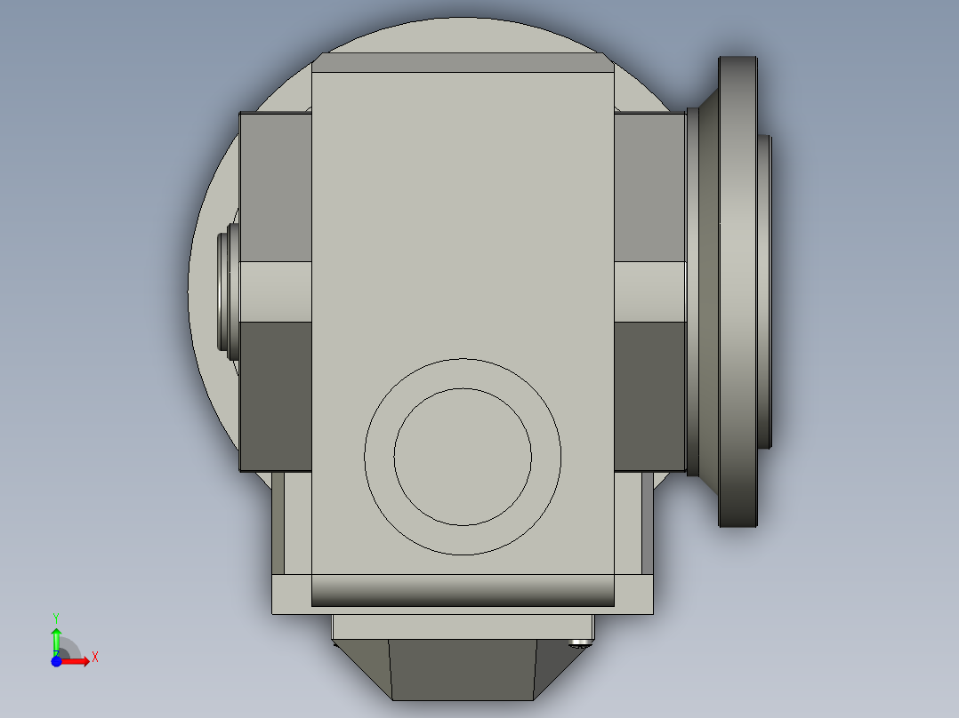 SAF37ZP蜗轮蜗杆减速机SAF37-376-M1-A-20-P63前视图