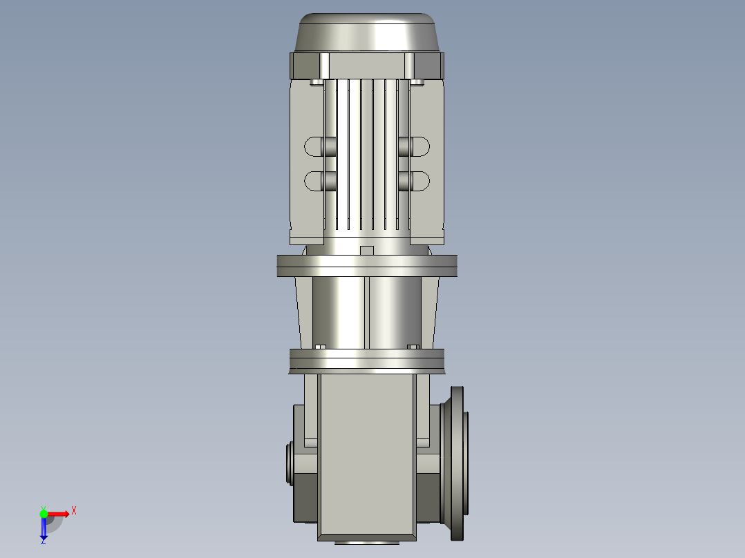 SAF37ZP蜗轮蜗杆减速机SAF37-376-M1-A-20-P63俯视图
