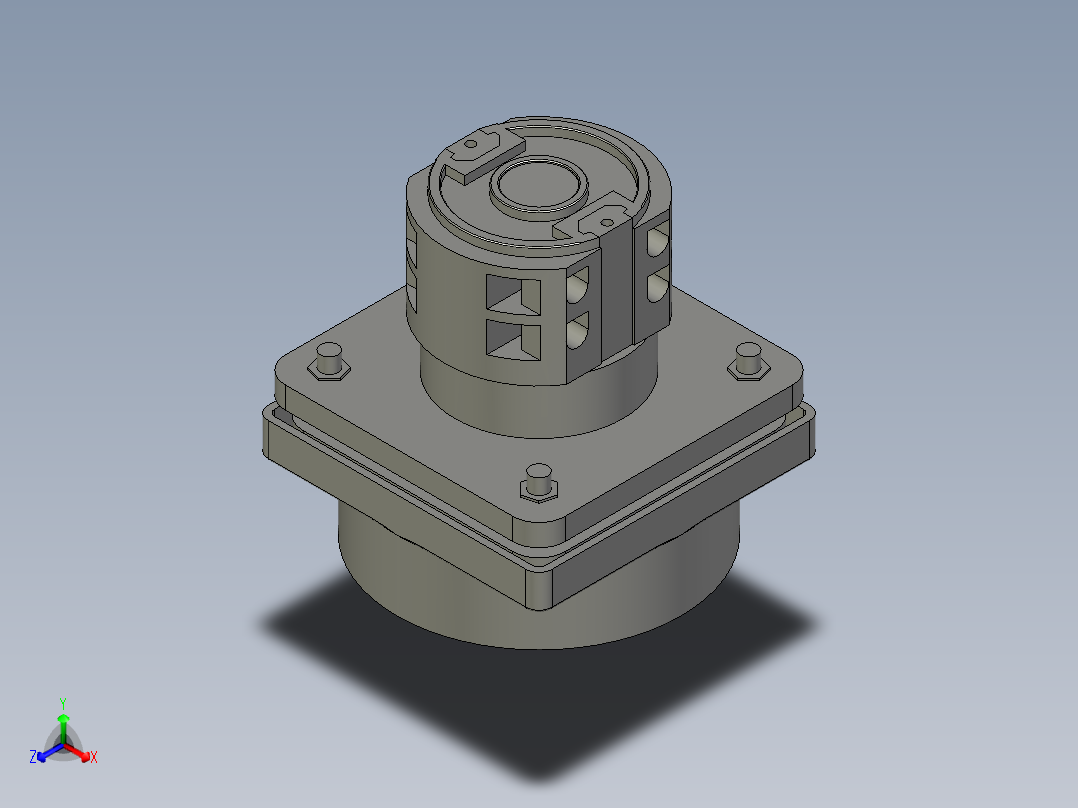 LW26-20开孔M2-转换开关主视图