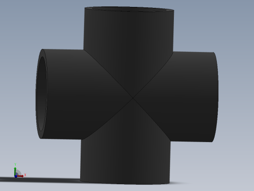 Cross DN50 PN10 U-PVC