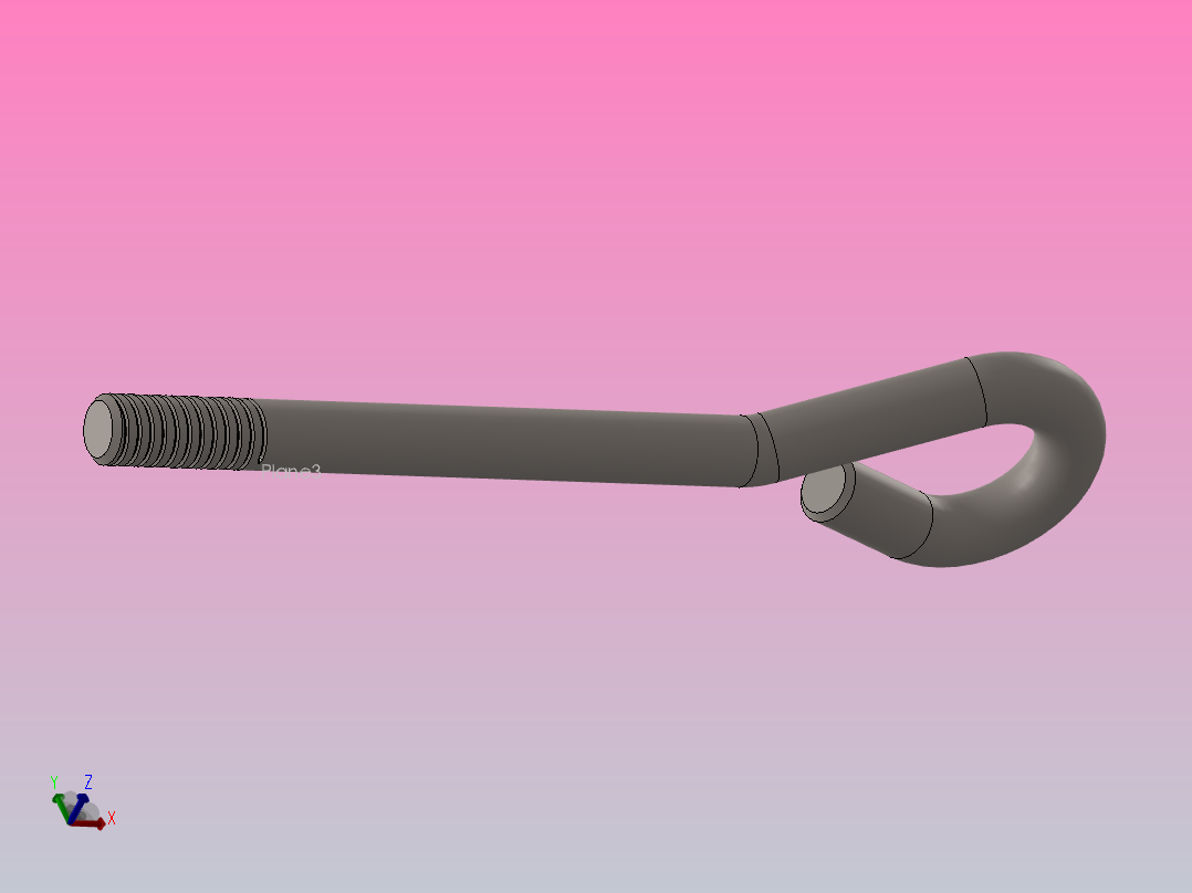 基础螺栓_3主视图