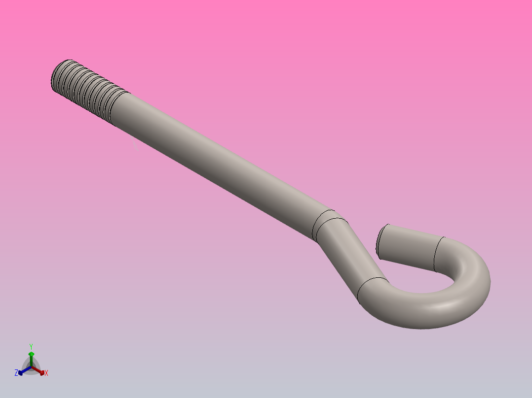 基础螺栓_3正等轴测图