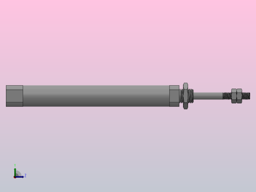 CJ2标准迷你气缸系列[CDJ2BΦ10mm-30S-A]左视缩略图