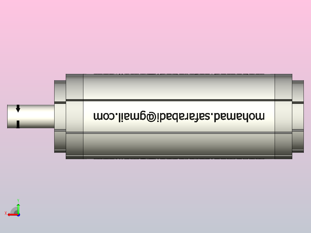可扩展滚筒全自动夹紧后视图