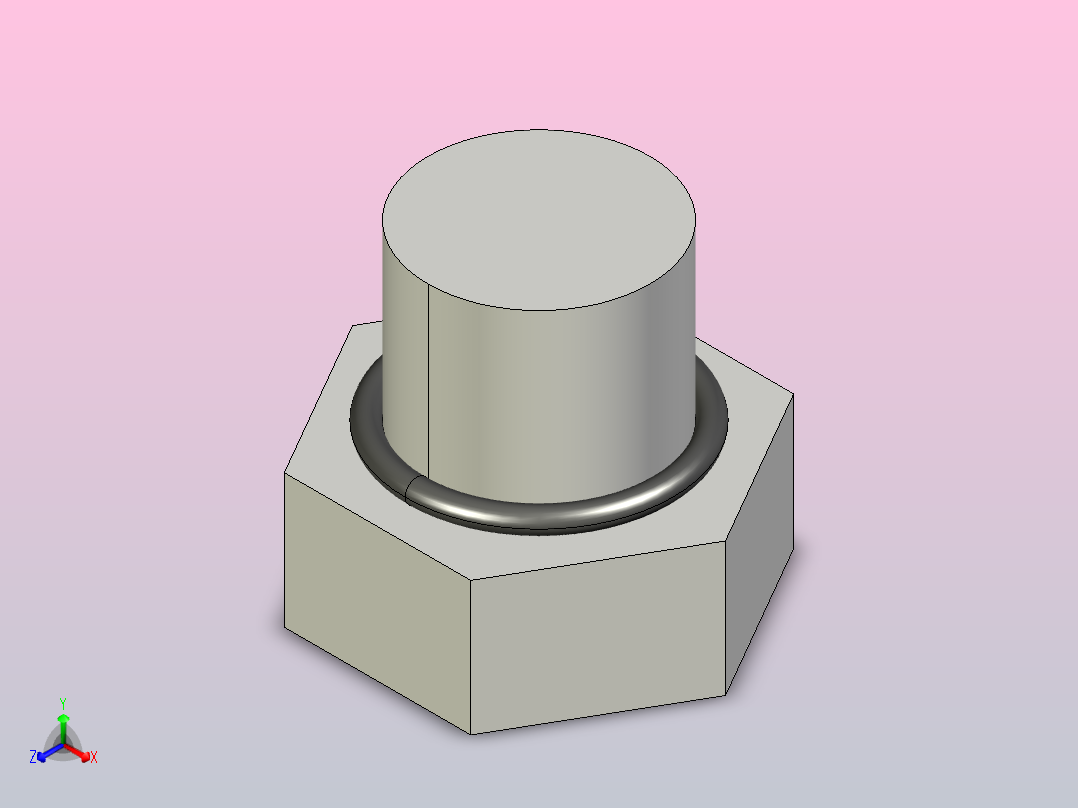 气缸盖M5正等轴测图