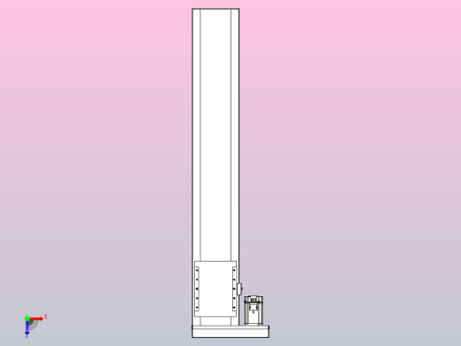 滚珠丝杠直线轴带导轨全封闭TPA-HCR-202D-2510C-L1050-MR-C-P75-N3俯视缩略图