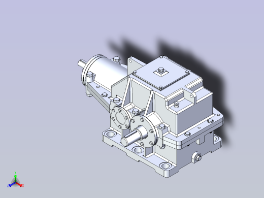 二级变速箱3D模型