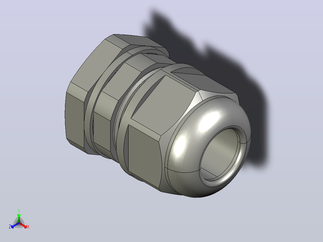 电缆线固定头ZIL03-PG16-G主视图