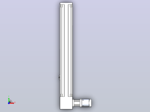 伺服电机集成皮带传动直线执行器TPA-OCB-140-256-L450-DL-J90-N3前视缩略图