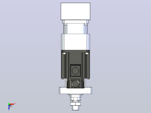 MTA80-100-P10-FF-P-K□-P1500（2000）W-S3 MTA80电动缸 最大负载35KN 额定负载30KN 1500(2000)W电机间接安装 配减速机俯视缩略图