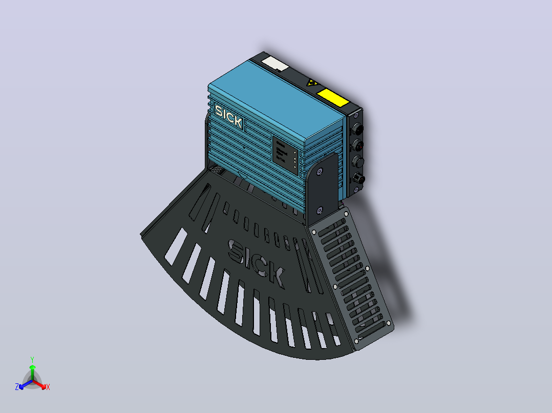 LMS4121R-13000激光扫描仪正等轴测图