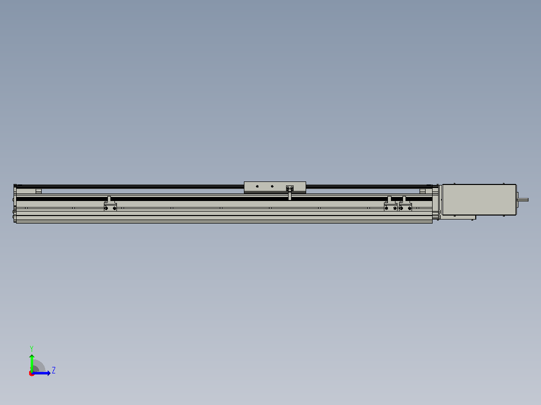 MT120BT半封闭皮带滑台[MT120BT.L100.500.RU.P40.C3]左视图