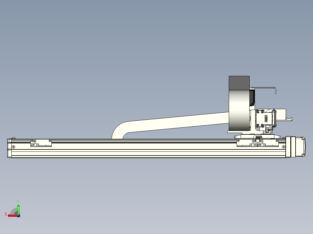 XYGT210-A2-550-200-M-C-0001丝杆模组 XY悬臂 负载2-5KG 内嵌式 XYGT210-A2 替换TOYO直线模组后视图