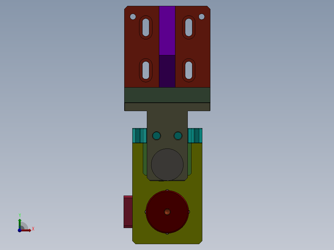 气缸盖轮压入气缸结构图sw13可编辑前视图