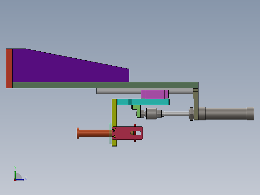 气缸盖轮压入气缸结构图sw13可编辑左视图
