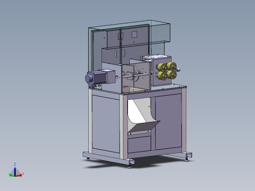 拉管切线机（sw18可编辑+工程图）