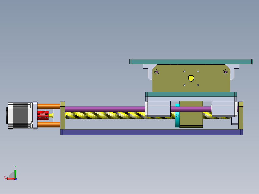 H912 X-Y数控工作台后视图