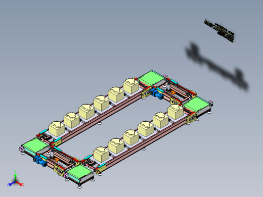 B13_量产循环3倍速链移栽线体