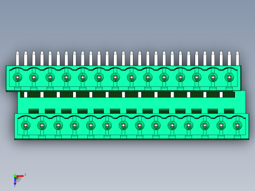 DEGSON 2EDG 系列 5.08mm 可插拔接线端子组-2EDGRTC-5.08-28P-14-00AH俯视缩略图