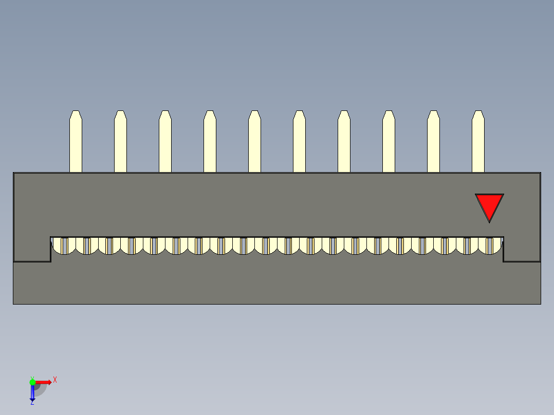 FDC-20 ( DS1018-2.54-20 )俯视图