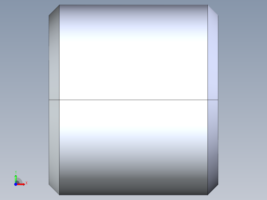 公制梯形螺母-TR8x1.5x18x16.STEP前视图