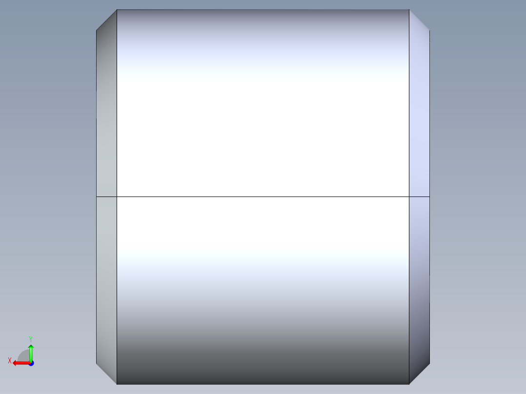 公制梯形螺母-TR8x1.5x18x16.STEP后视图