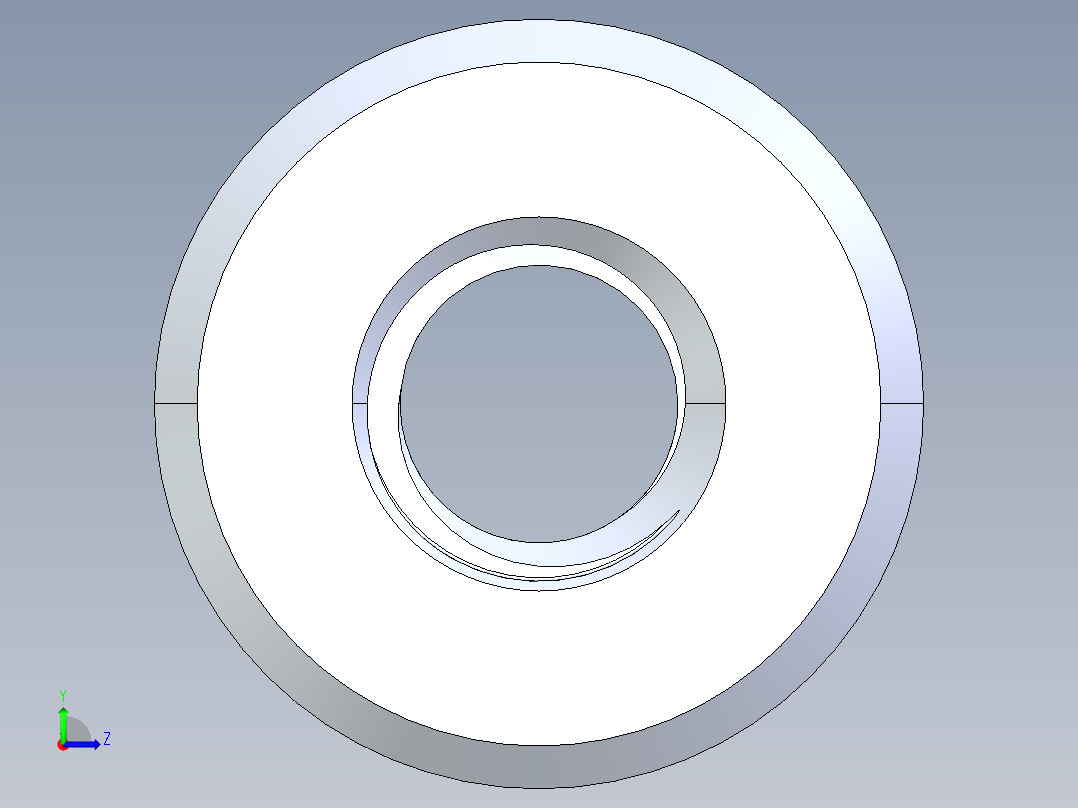 公制梯形螺母-TR8x1.5x18x16.STEP左视图