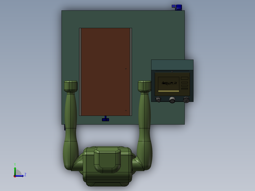 一台移印机左视图