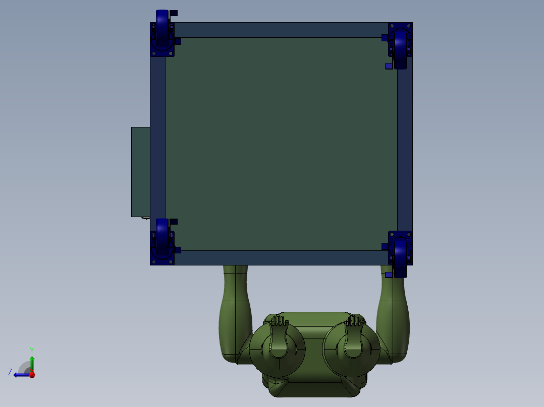 一台移印机右视图