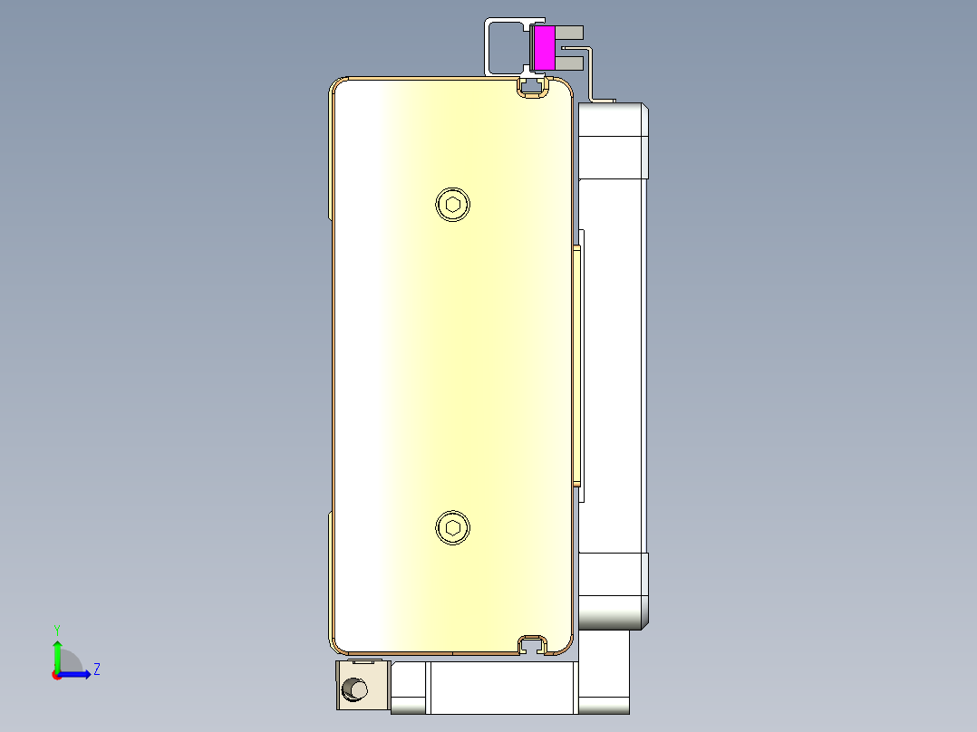 威洛博LC系列3d模型模组2LC17E1Y-S1450左视图