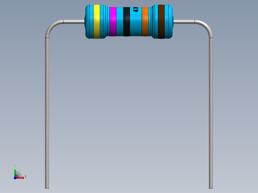 电容器 二极管 电阻器-Resistor 470K Ohm 1 Watt前视图