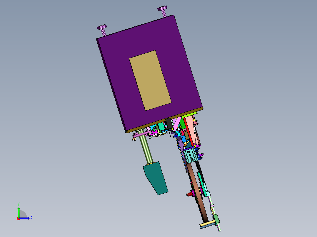 硬盘接口连接器插PIN针组装机左视图