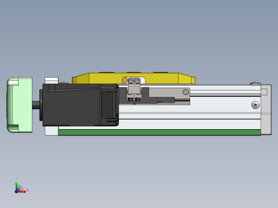 GTH内嵌丝杆全封闭GTH5-BL-100W前视图