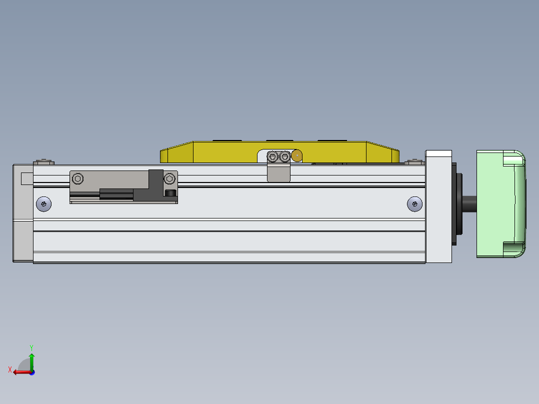 GTH内嵌丝杆全封闭GTH5-BL-100W后视图
