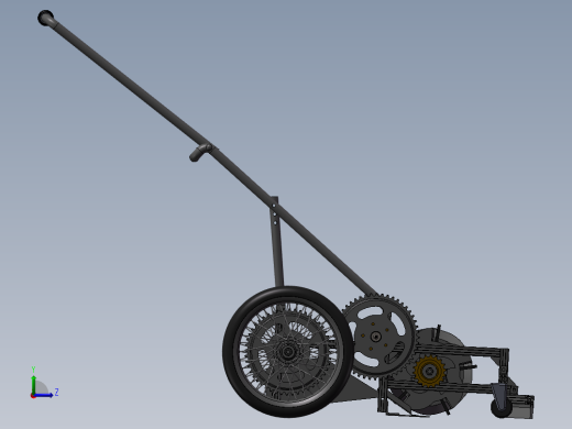 割草机 3D左视缩略图