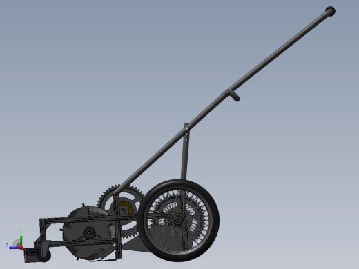 割草机 3D右视缩略图